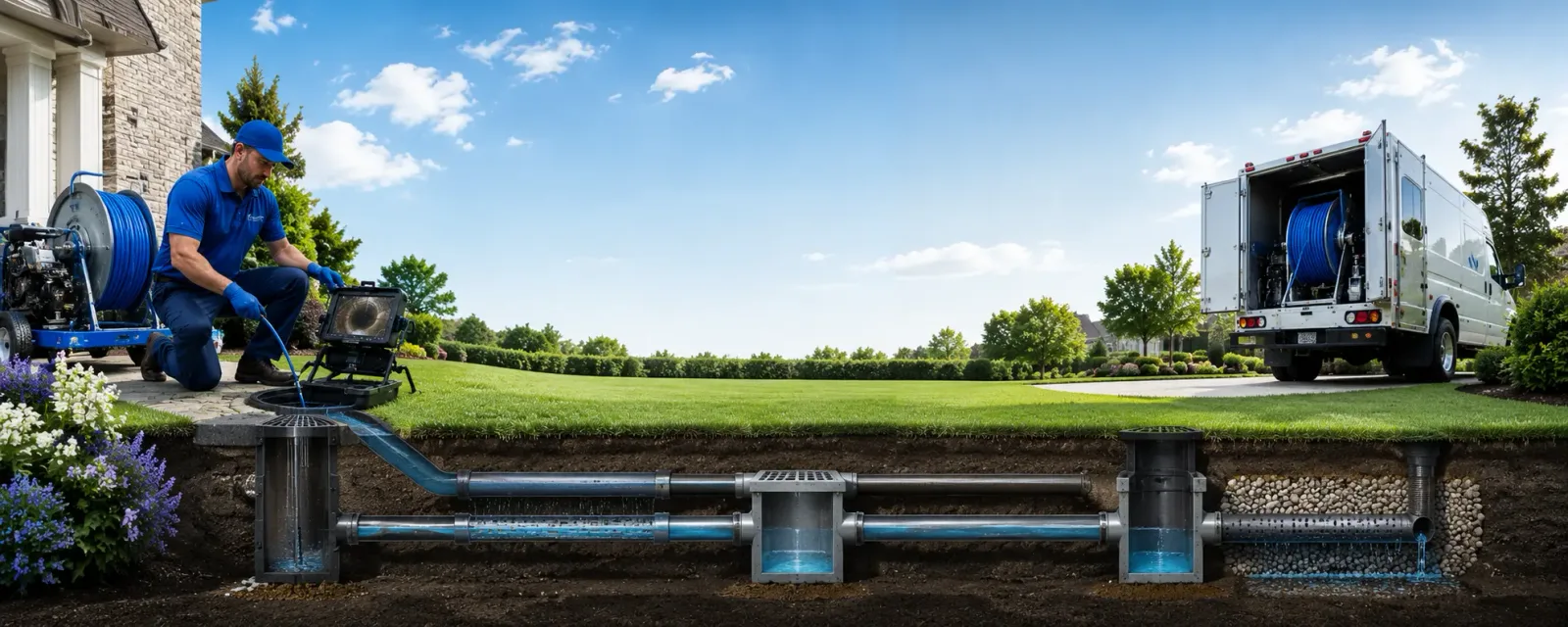 Outdoor drain cleaning information for Wallington, NJ